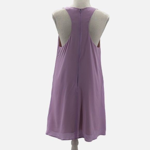 Lavender Brown Bella Silk Racerback Dress in Lilac - NEW - Size Small - Picture 3 of 8
